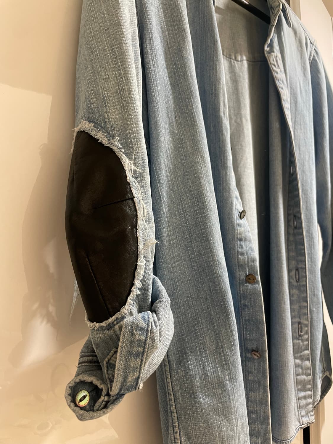 존 로렌스 설리반 레더패치 데님 셔츠 상품이미지4