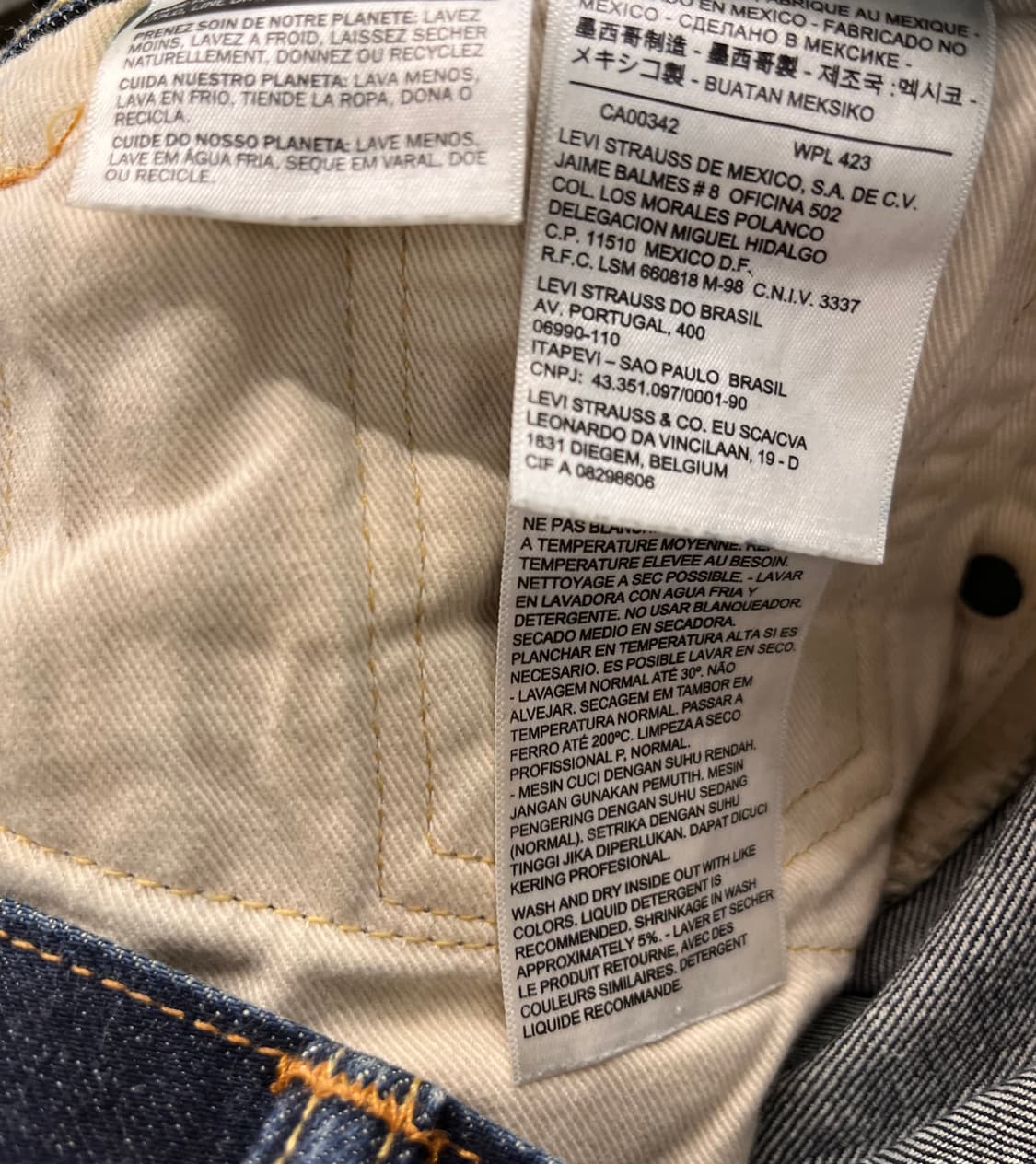 리바이스 501 데님 팬츠 W34 L32 상품이미지4