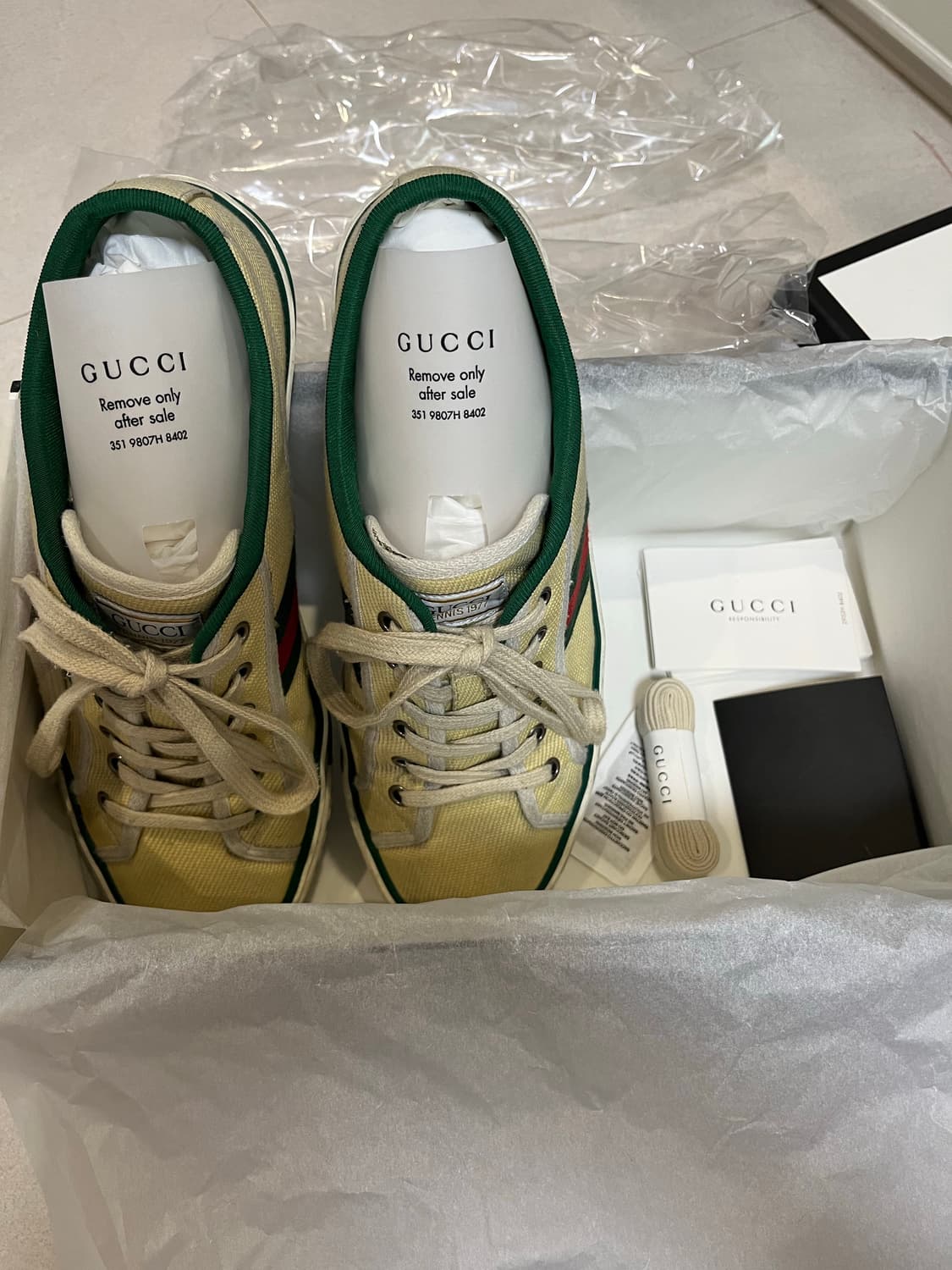 구찌 테니스 1977 버터코튼 사이즈7 상품이미지2