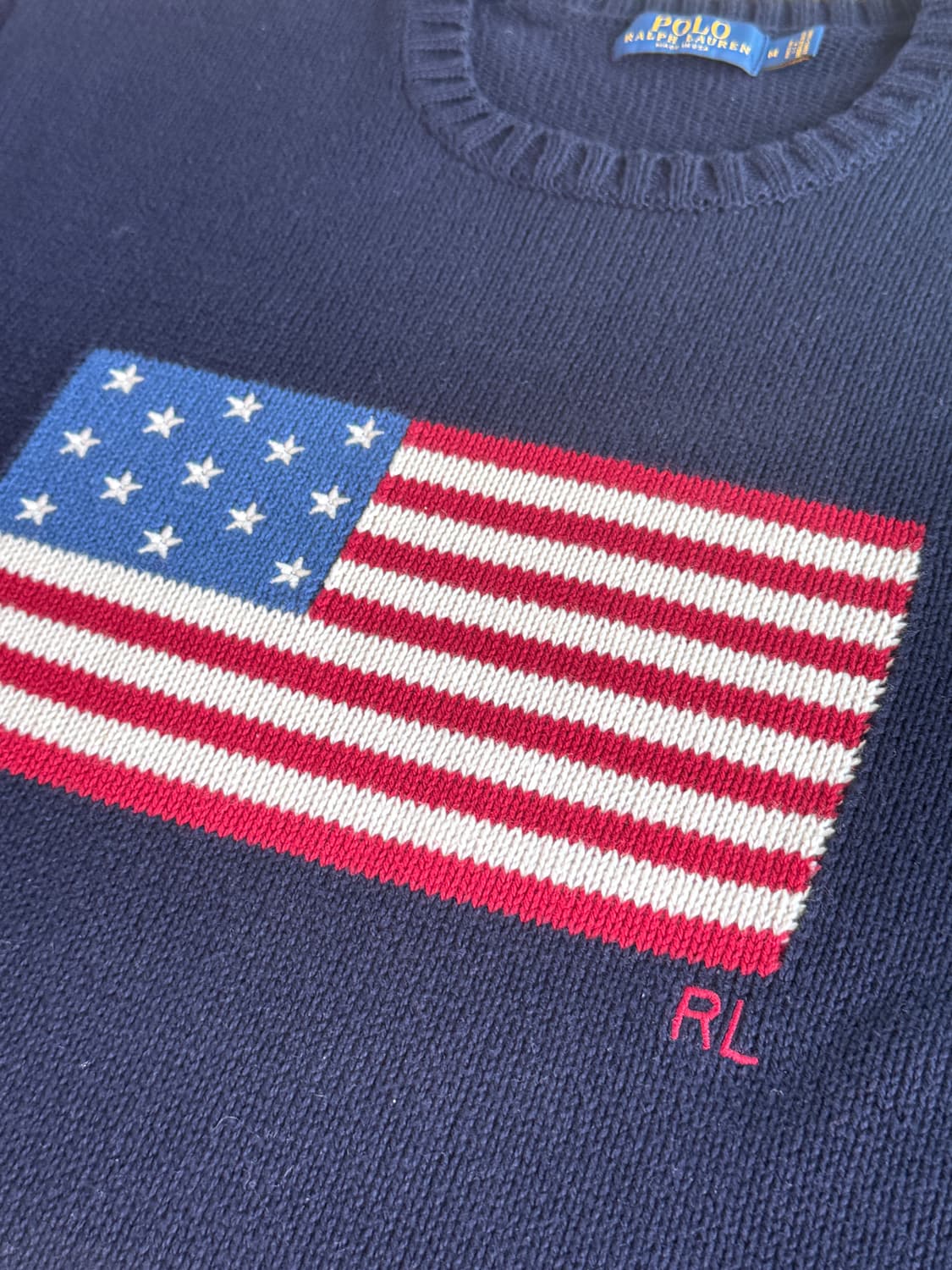 폴로 랄프로렌 성조기 니트 M ( MADE IN USA) 상품이미지3