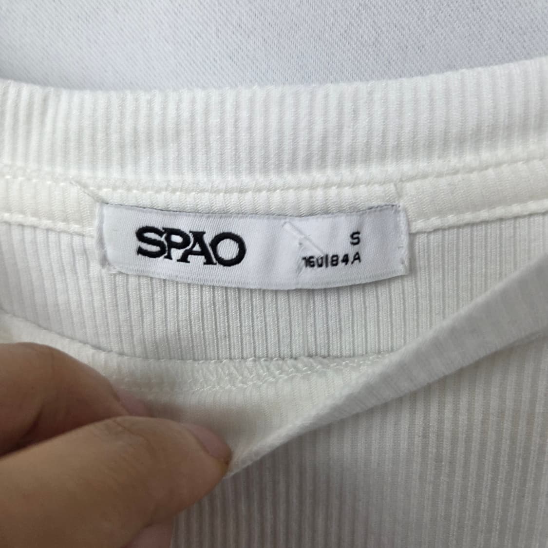 55(100) 스파오 기본 골지 긴팔 티셔츠  상품이미지3