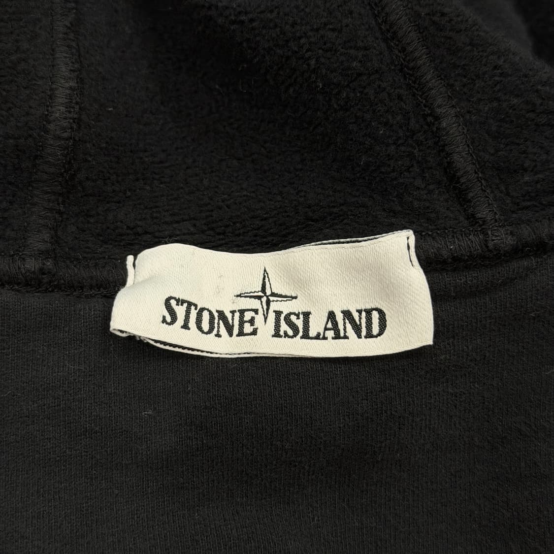 스톤아일랜드 와펜 패치 블랙 기모 후드티 XL 상품이미지5