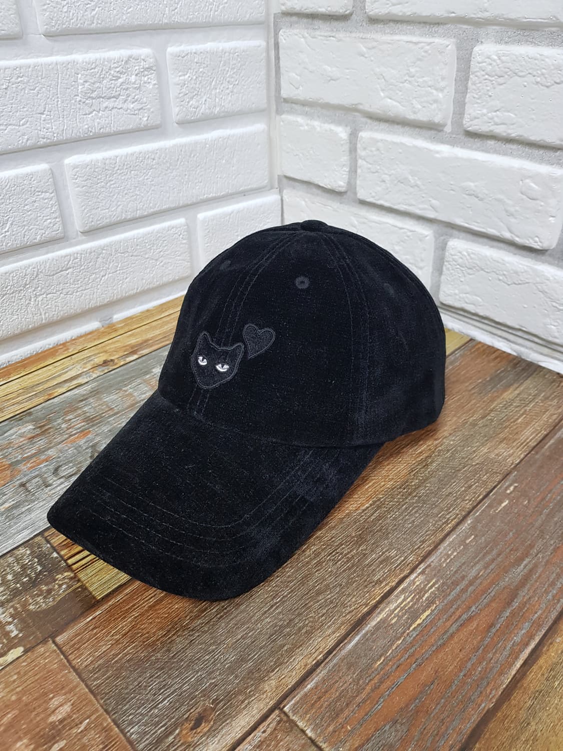 [24ss/정품] 지제로 러브펜서 벨벳 볼캡 블랙 상품이미지2