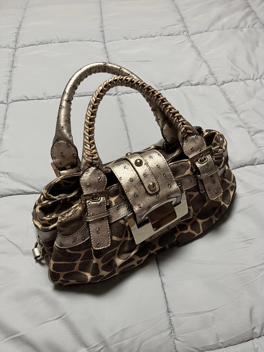 갸루 y2k 호피 숄더백 상품이미지1