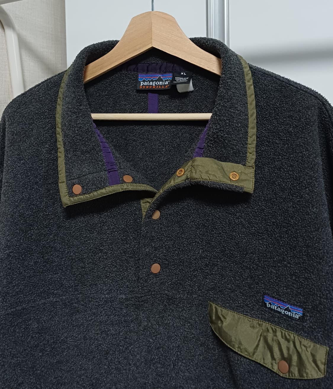 🇲🇽 [XL] 파타고니아 신칠라 스냅티 올드 모델 차콜 / 올리브 상품이미지2