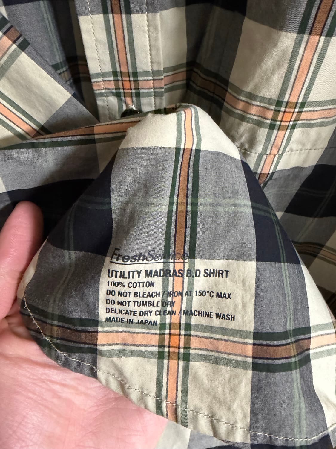 Freshservice 프레쉬서비스 마드라스 셔츠  상품이미지5