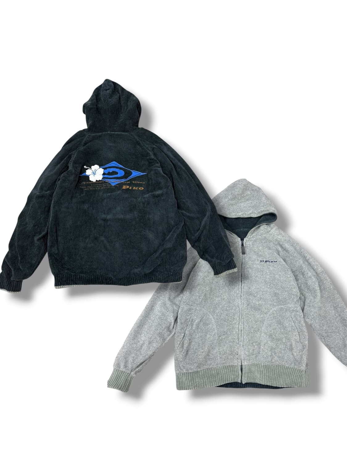 피코 리버시블 코듀로이 플리스 후드집업 상품이미지1