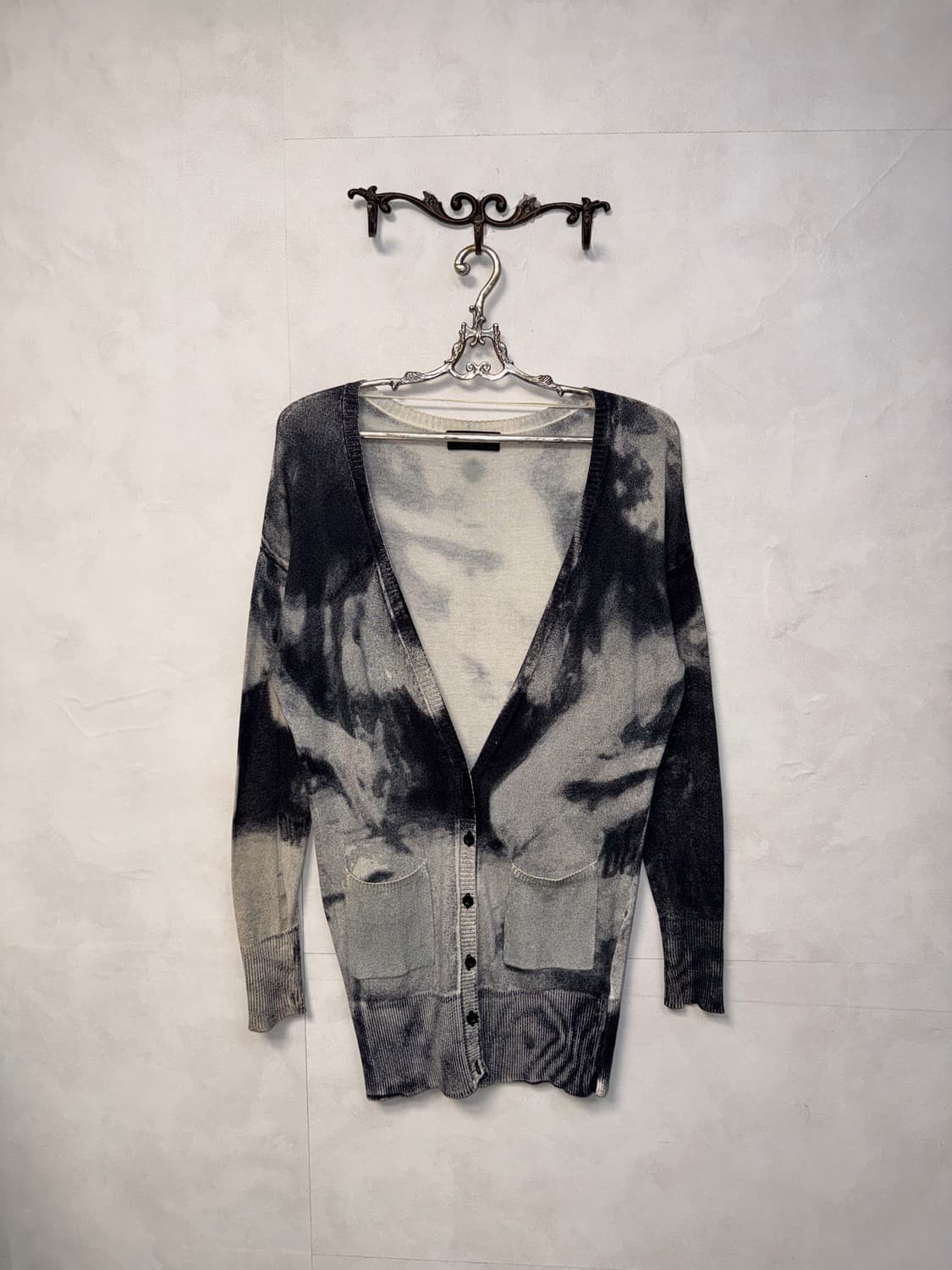 DIESEL black tie dye loose cardigan  상품이미지2
