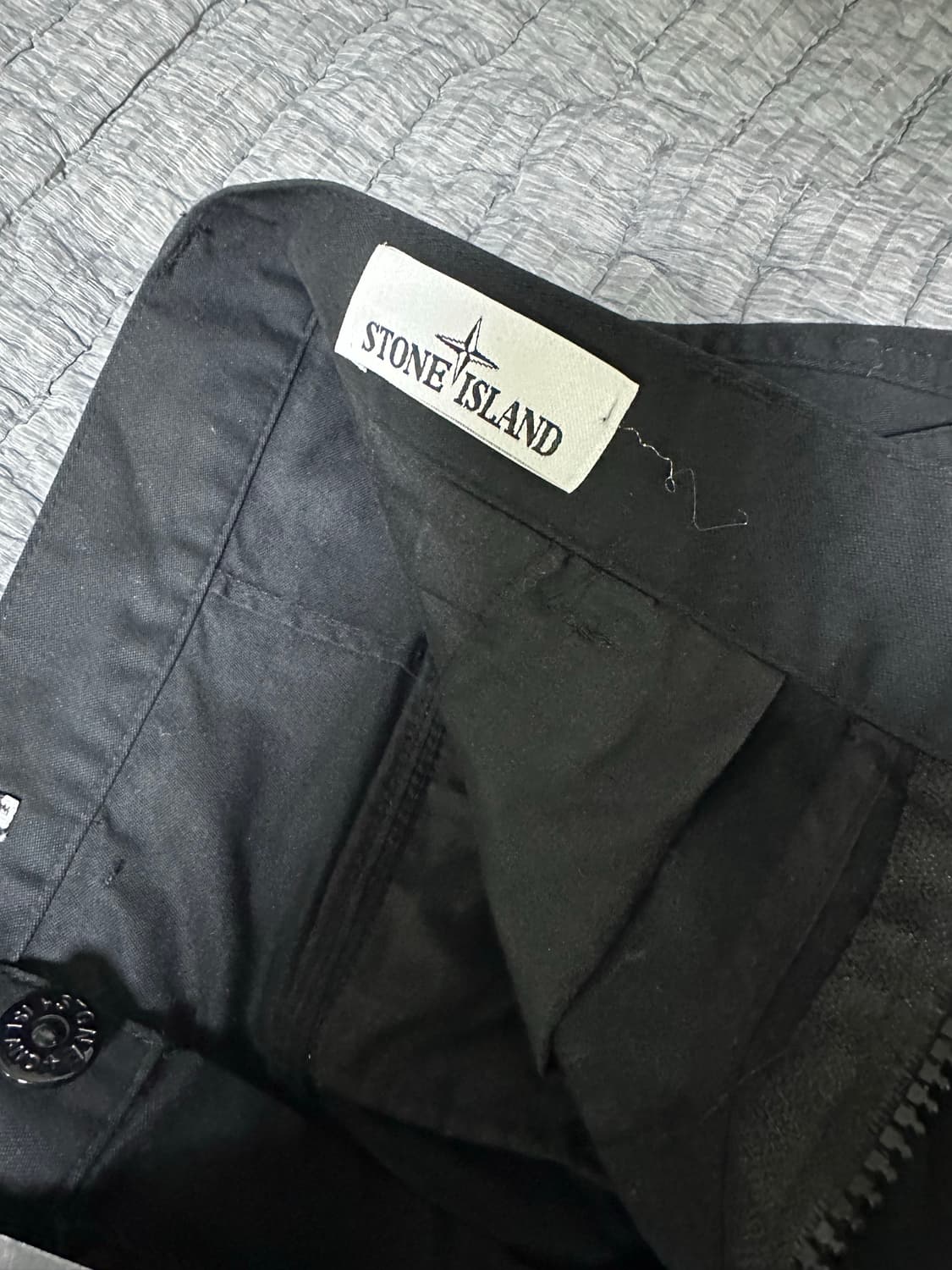 스톤아일랜드 블랙 카고 바지 새것 상품이미지5