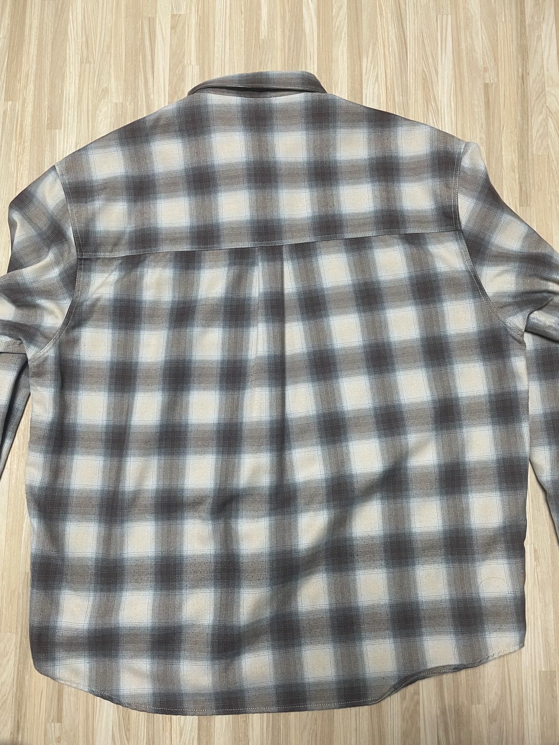 파브레가 옴브레 체크 셔츠 상품이미지2