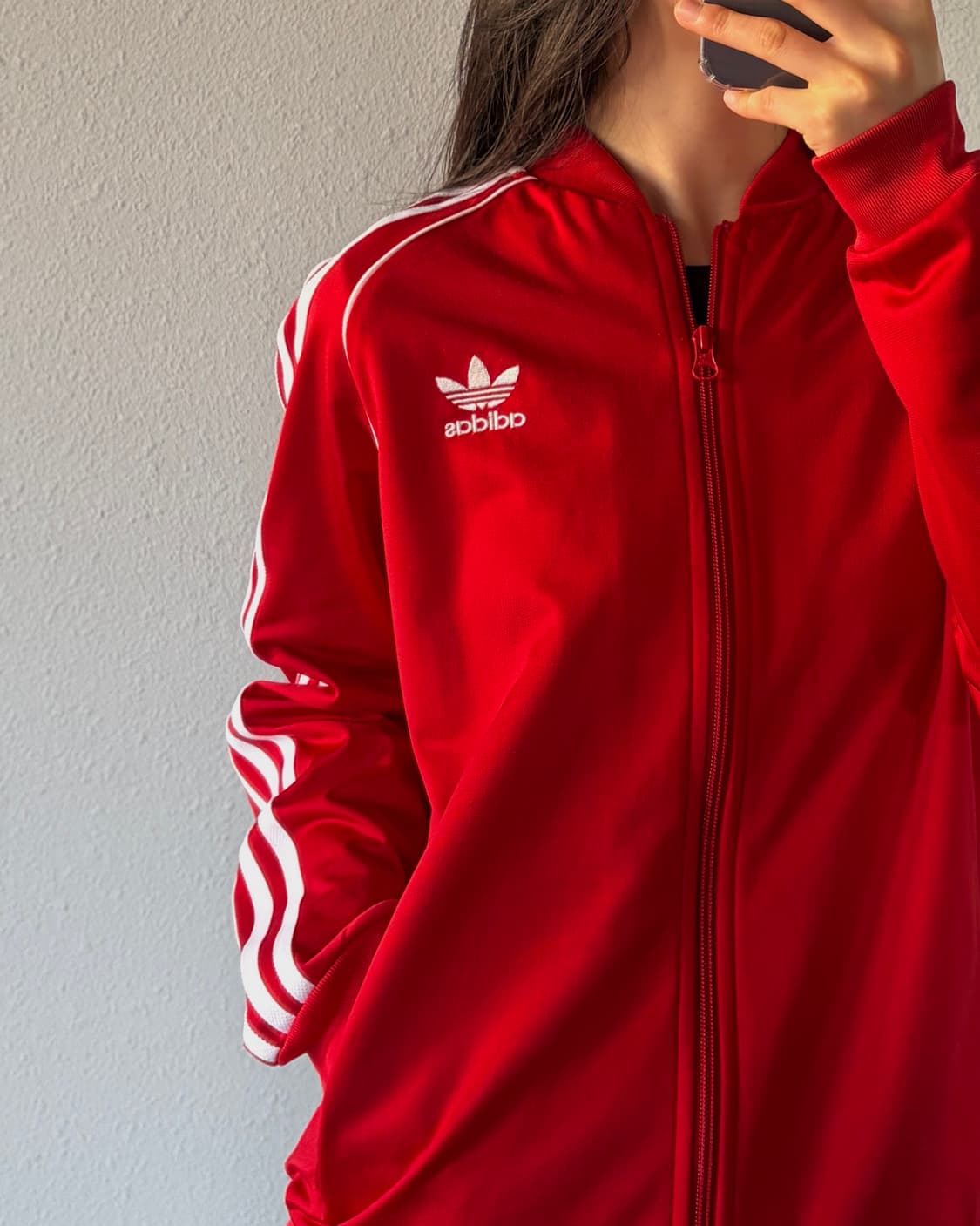 [L]아디다스 트레포일 SST 레드 트랙탑 져지 상품이미지2