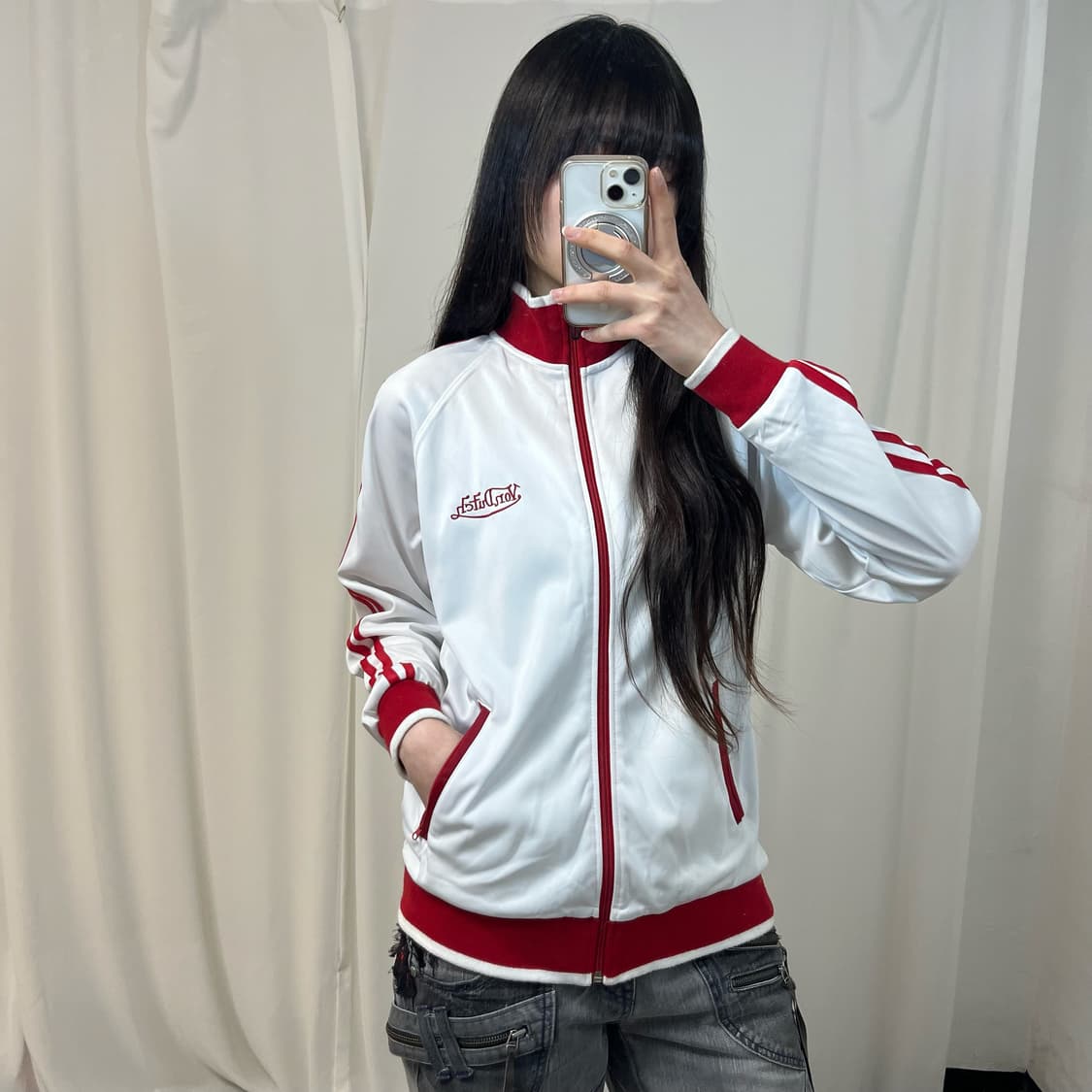 Von Dutch white red jersey 상품이미지1
