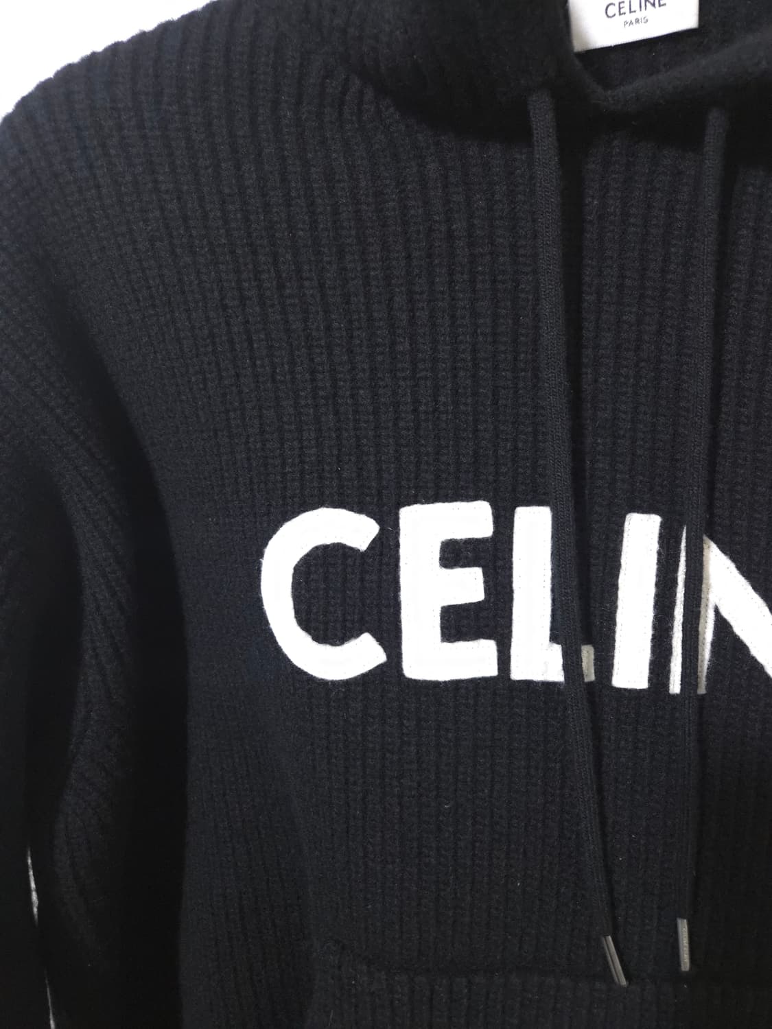 [새상품급] 셀린느 리브드 울 니트 후드 Xs Size 상품이미지5