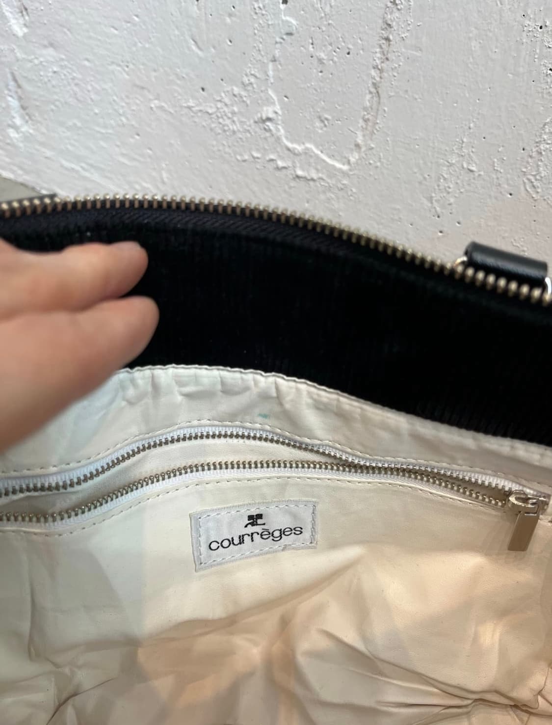 꾸레쥬 코듀로이 미니 토트백 상품이미지5