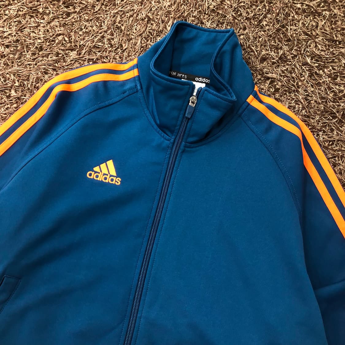 XS 아디다스 져지 븡루 오렌지 트랙 자켓 상품이미지2