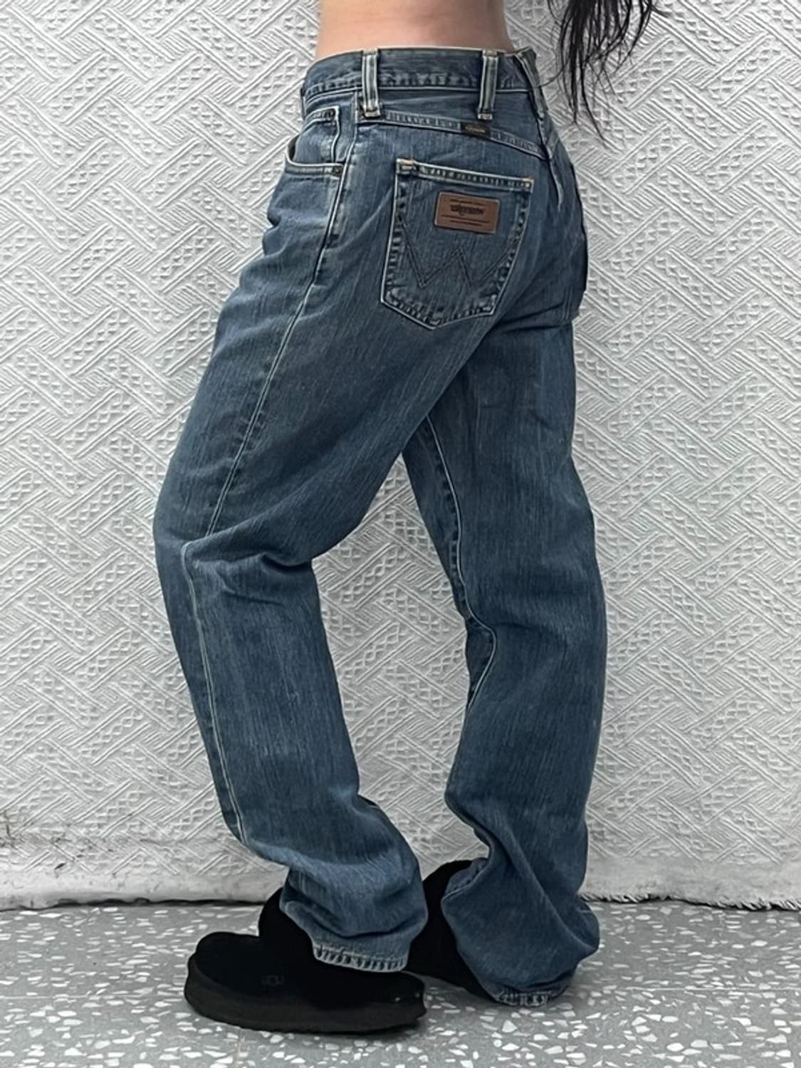 랭글러 올드스쿨 레트로 빈티지 워싱 데님팬츠 32인치 C10128 상품이미지1