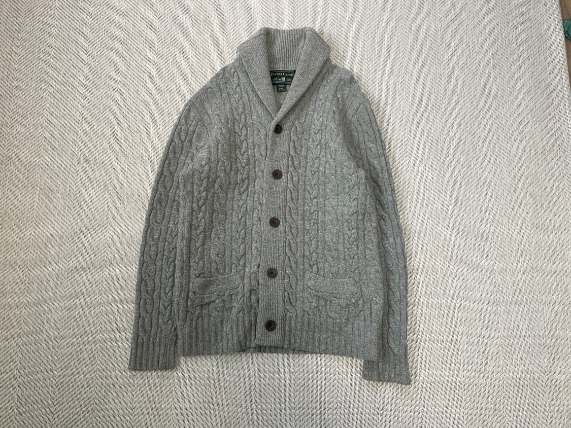 빈티지 피셔맨 숄카라 케이블 니트 가디건  J03731 상품이미지1