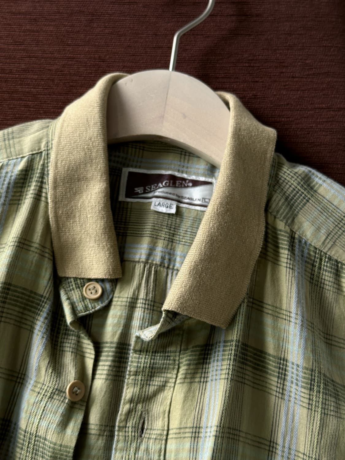 Light cotton wide silhouette check shirt 상품이미지4