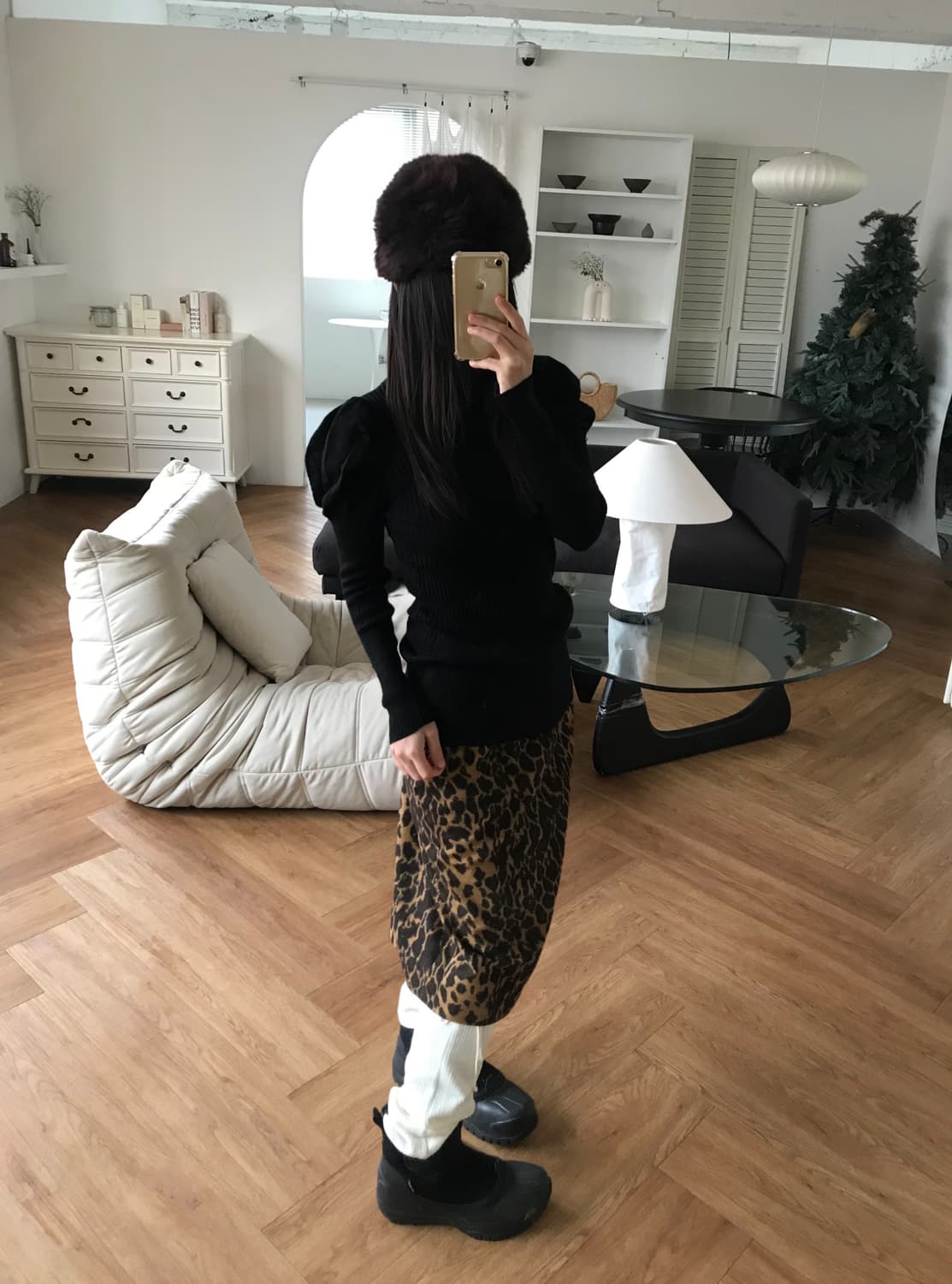 vintage puff turtle neck knit 상품이미지4