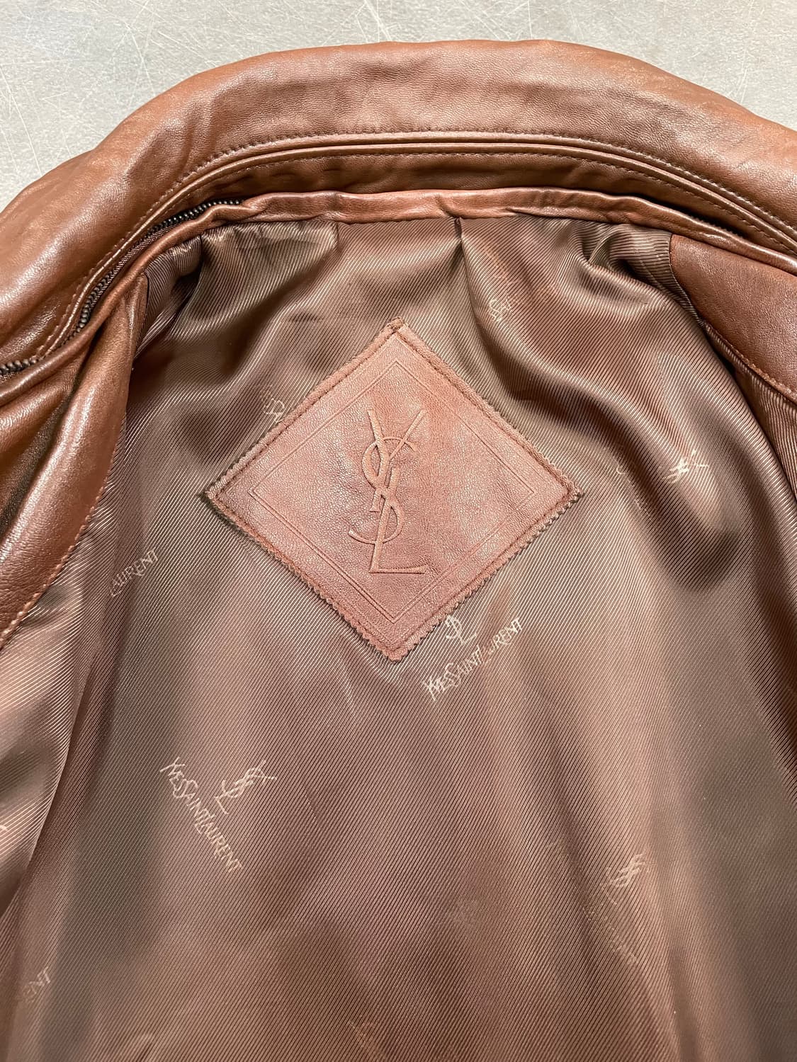 90s YSL 렘스킨 자켓 상품이미지5