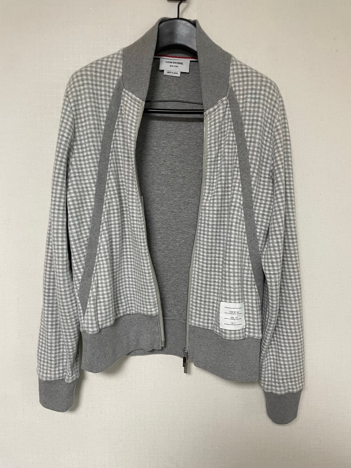 톰브라운 깅엄 체크 봄버 자켓 사이즈 2 정품 상품이미지1