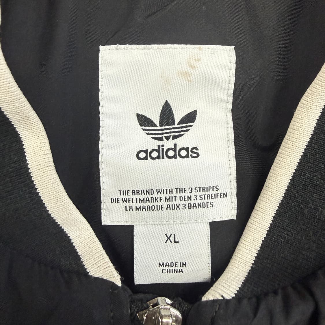 (XL)아디다스 Adidas 삼선 항공 MA-1자켓(블랙,검흰) 상품이미지2
