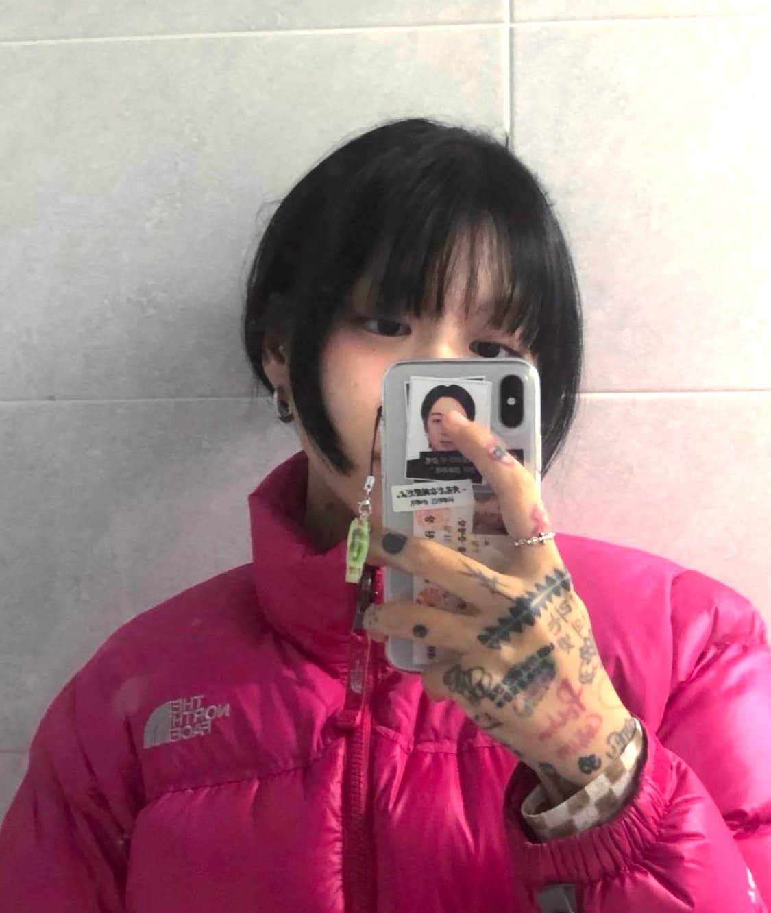 노스 700 우먼 패딩 핫핑크 상품이미지1