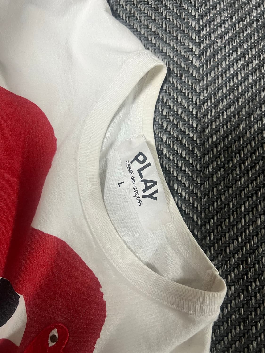 꼼데가르송 반팔티 L 상품이미지3