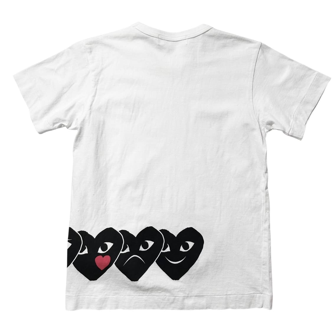 꼼데가르송 플레이 하트 와펜 이모지 반팔 티셔츠 상품이미지2