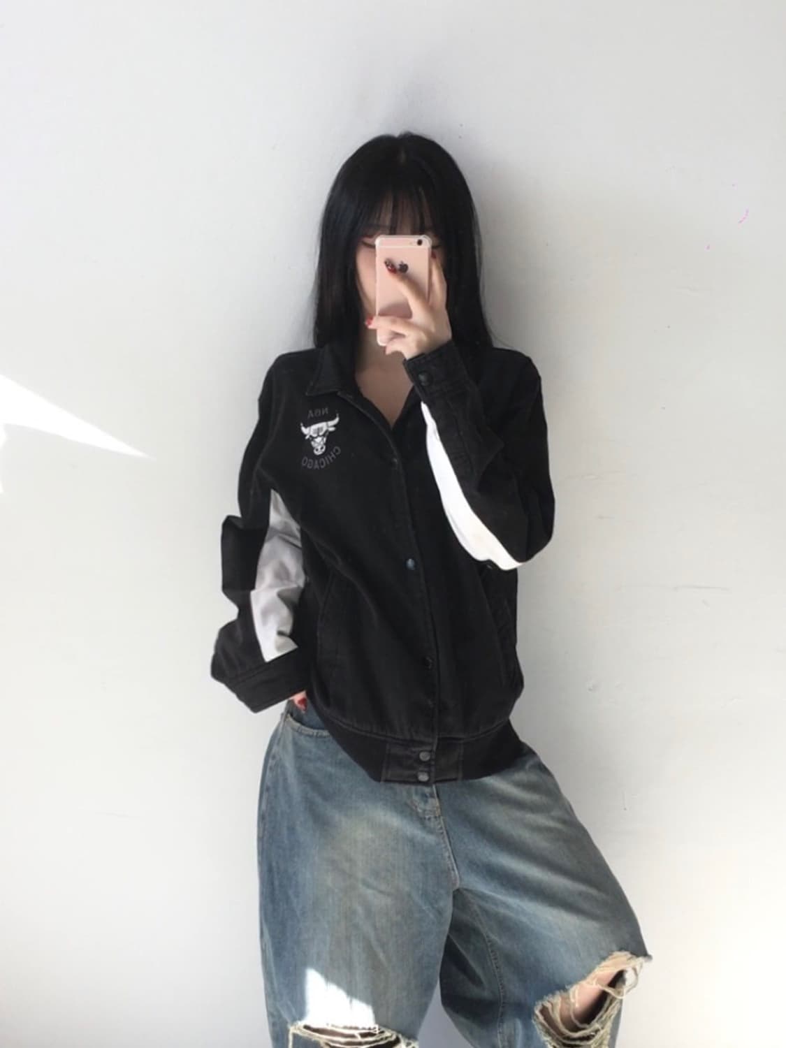 NBA 시카고불스 사이드자수 자켓 상품이미지1