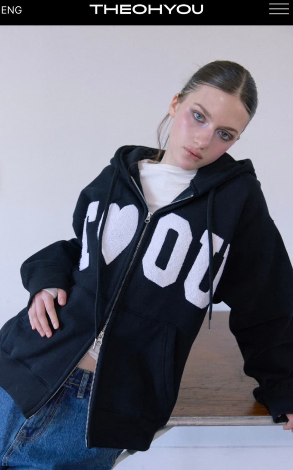 더오유 후드집업 팔아요 상품이미지1