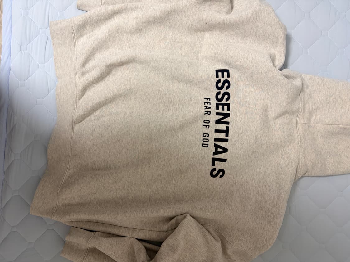에센셜 후드티 오트밀XL 상품이미지3