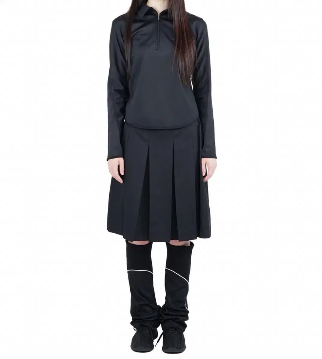 지초이 하프 집셔츠 블랙 aw25 jichoi 상품이미지1