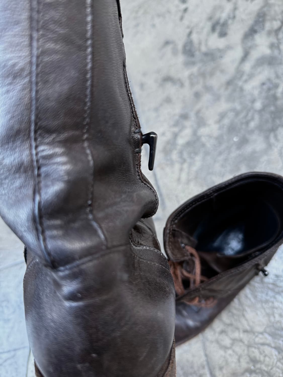 요지야마모토 아카이브 우드솔 레이스업 부츠 상품이미지4