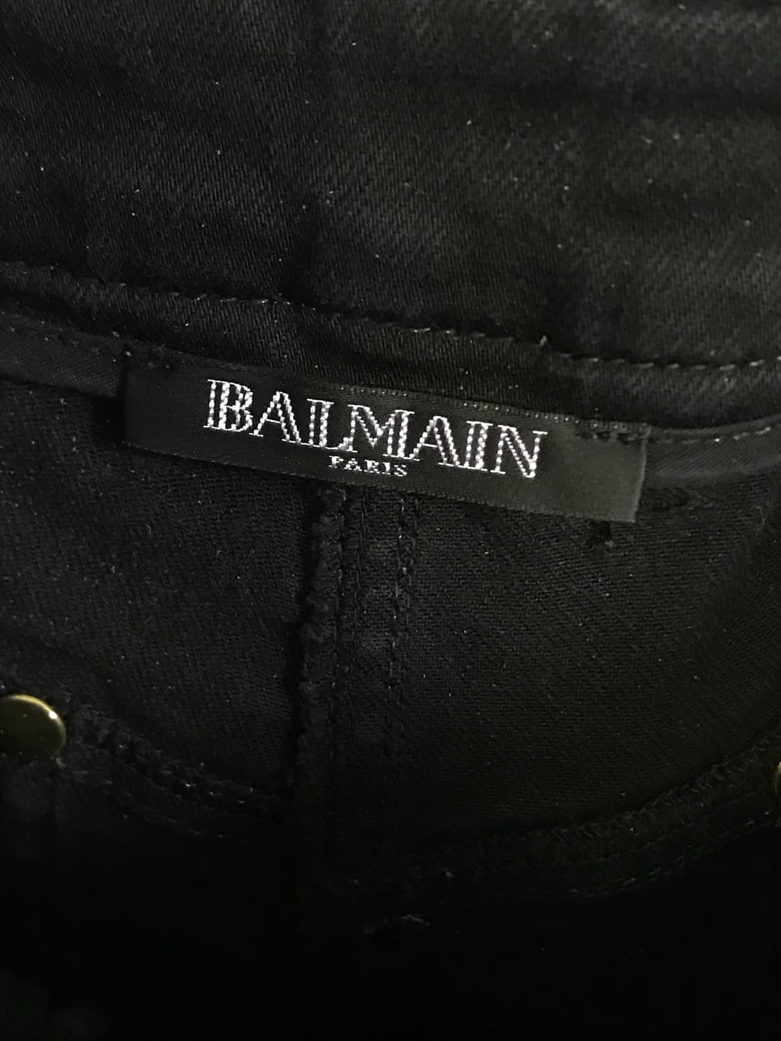 빈티지 balmain 발망 아카이브 금장 지퍼 워싱 숏 팬츠 반바지 상품이미지4