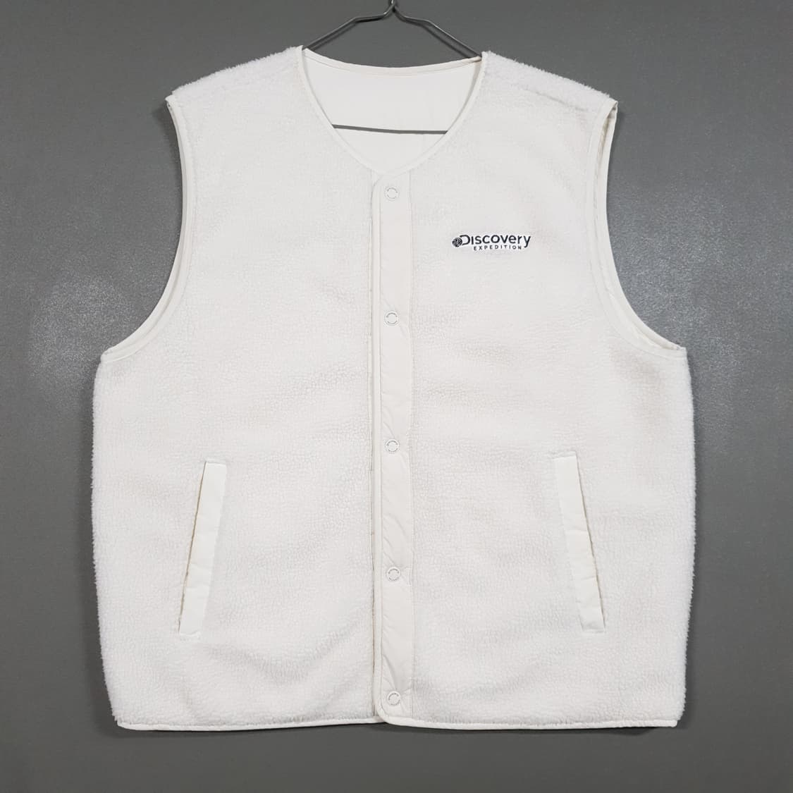 XL) 디스커버리 신형 21ss 리버서블 양면 퀼팅 쉐르파 플리스 베스트 상품이미지2