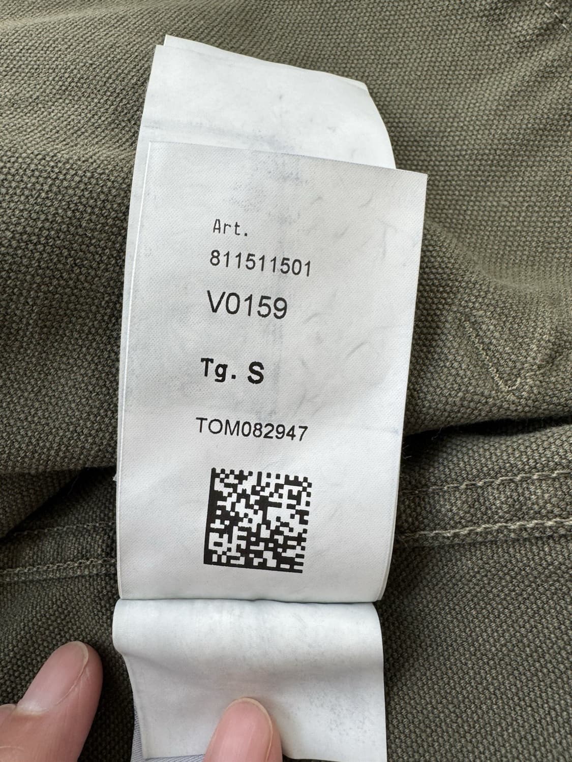 스톤아일랜드 코튼 캔버스 오버셔츠 자켓 올리브 상품이미지6