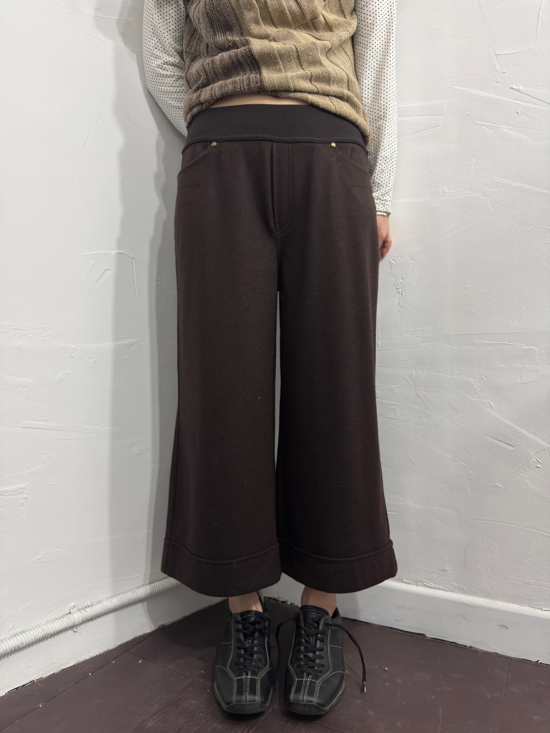 orsay brown wide pants 상품이미지1