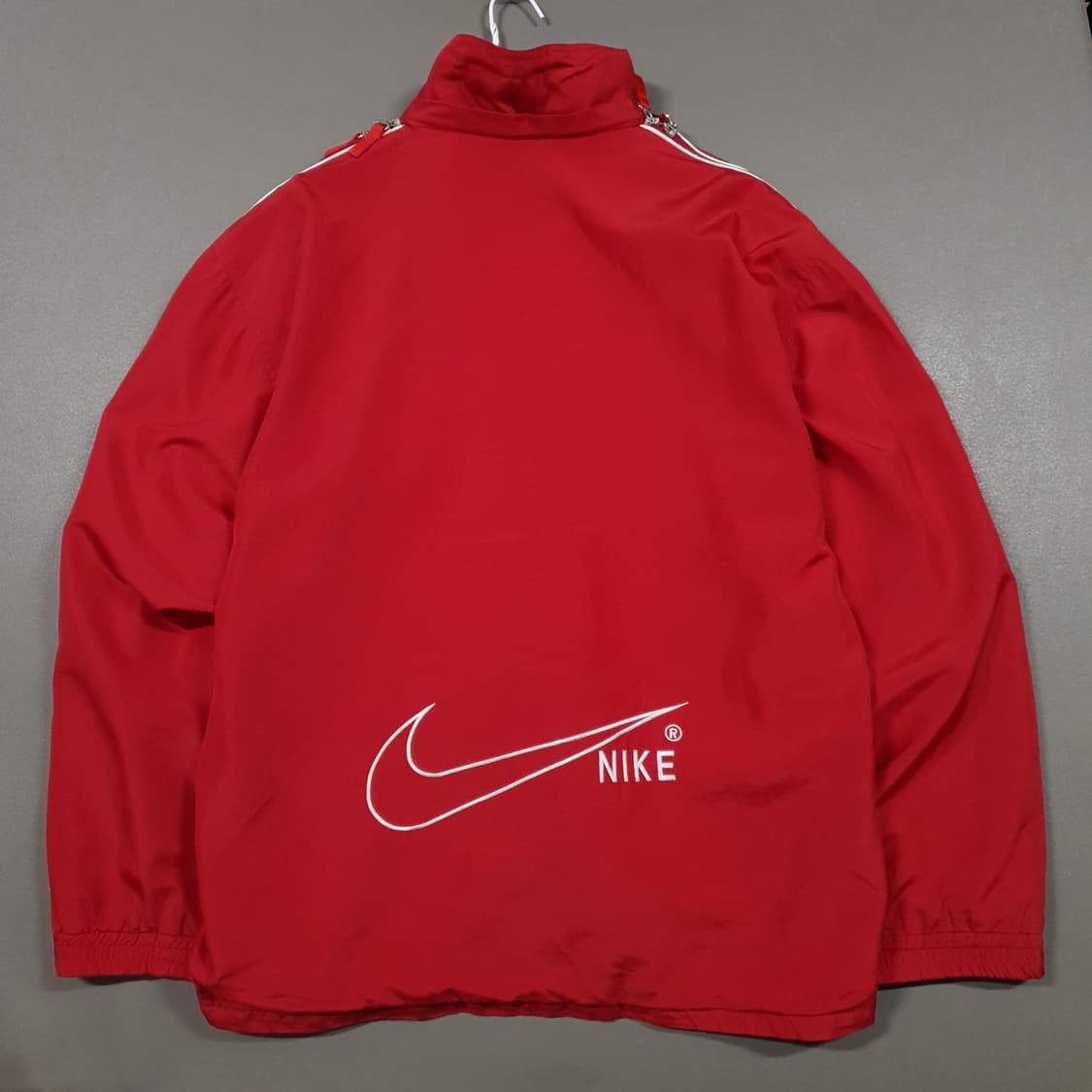 실측 XL) 00s 나이키 올드스쿨 스우시 지퍼 사이드라인 바람막이 자켓 상품이미지8
