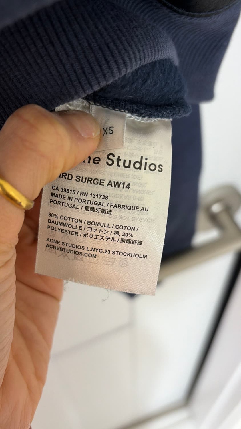 아크네 스튜디오  맨투맨 XS44-66 정품 상품이미지3