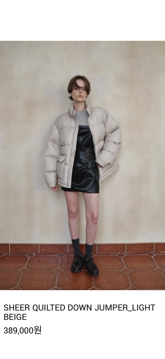 (새상품) overdueflair down jumper 상품이미지2