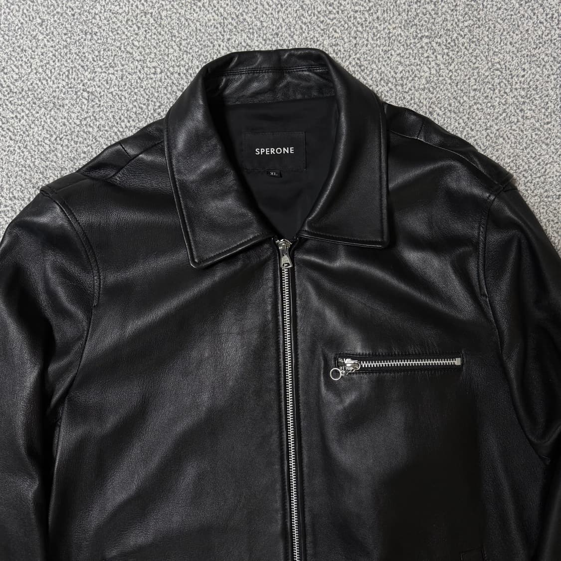 [정가 20만원] 스페로네 양가죽 레더 자켓 XL 상품이미지7