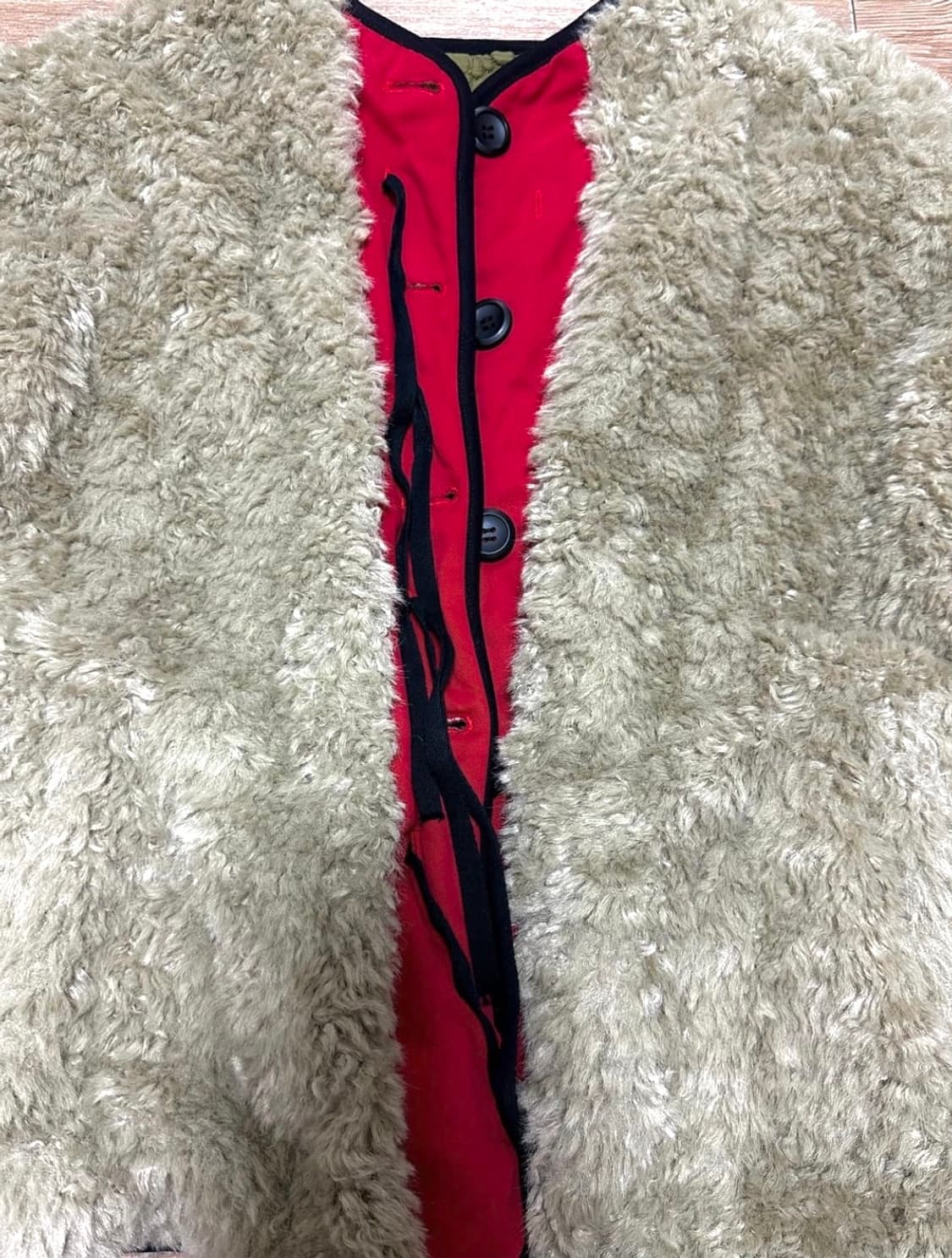 파르티멘토 리버시블 퀼팅 자켓 카키 (단종/정가13만원대) 상품이미지4