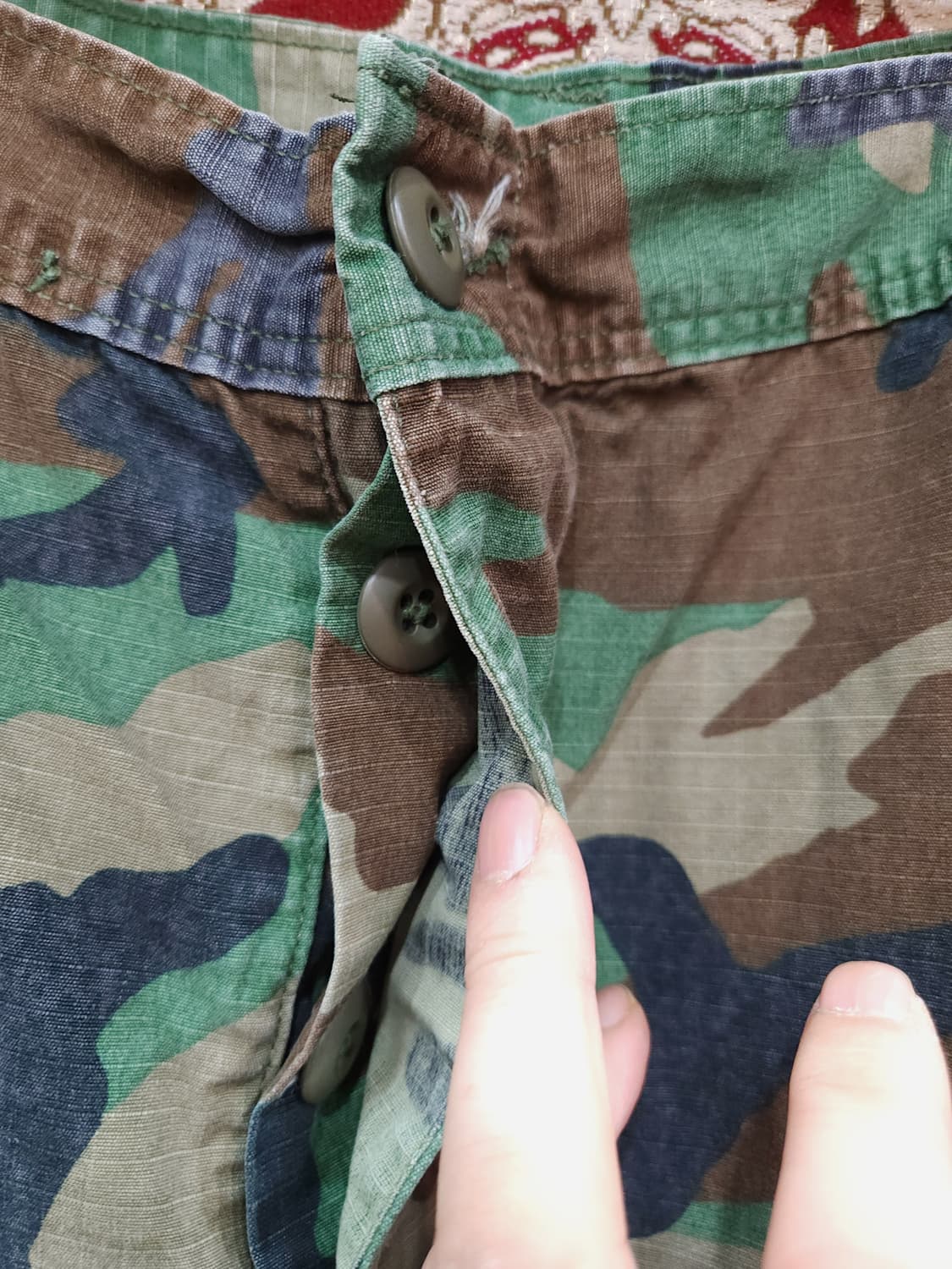 오리지널 미군 우드랜드 BDU 립스탑 카고팬츠

 상품이미지2