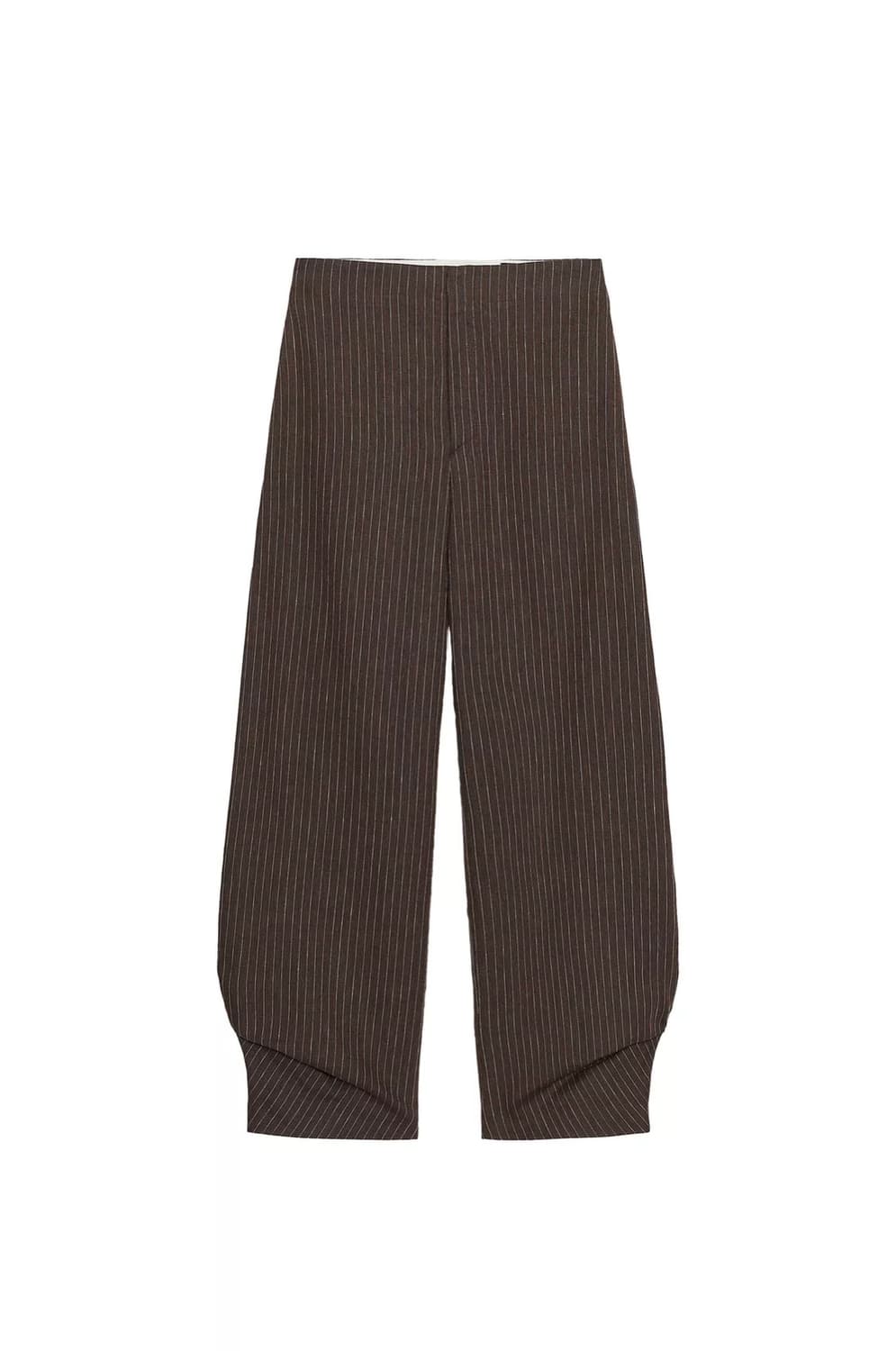 ZW컬렉션 리넨 혼방 스트라이프 벌룬 팬츠 상품이미지1