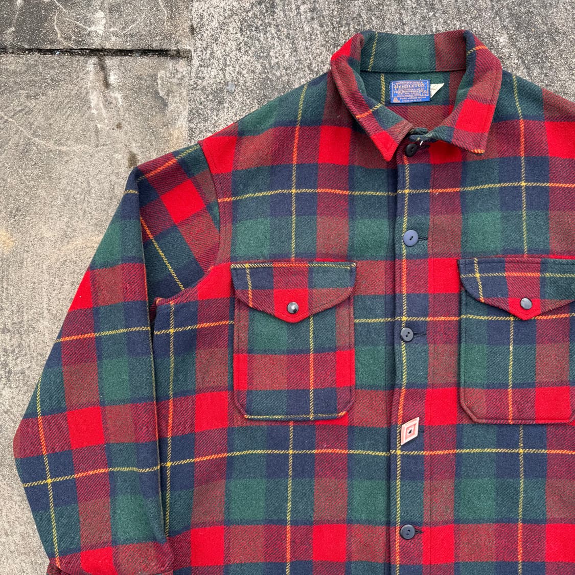 [XL] 80s Pendleton 펜들턴 체크 울 셔츠 자켓 상품이미지4
