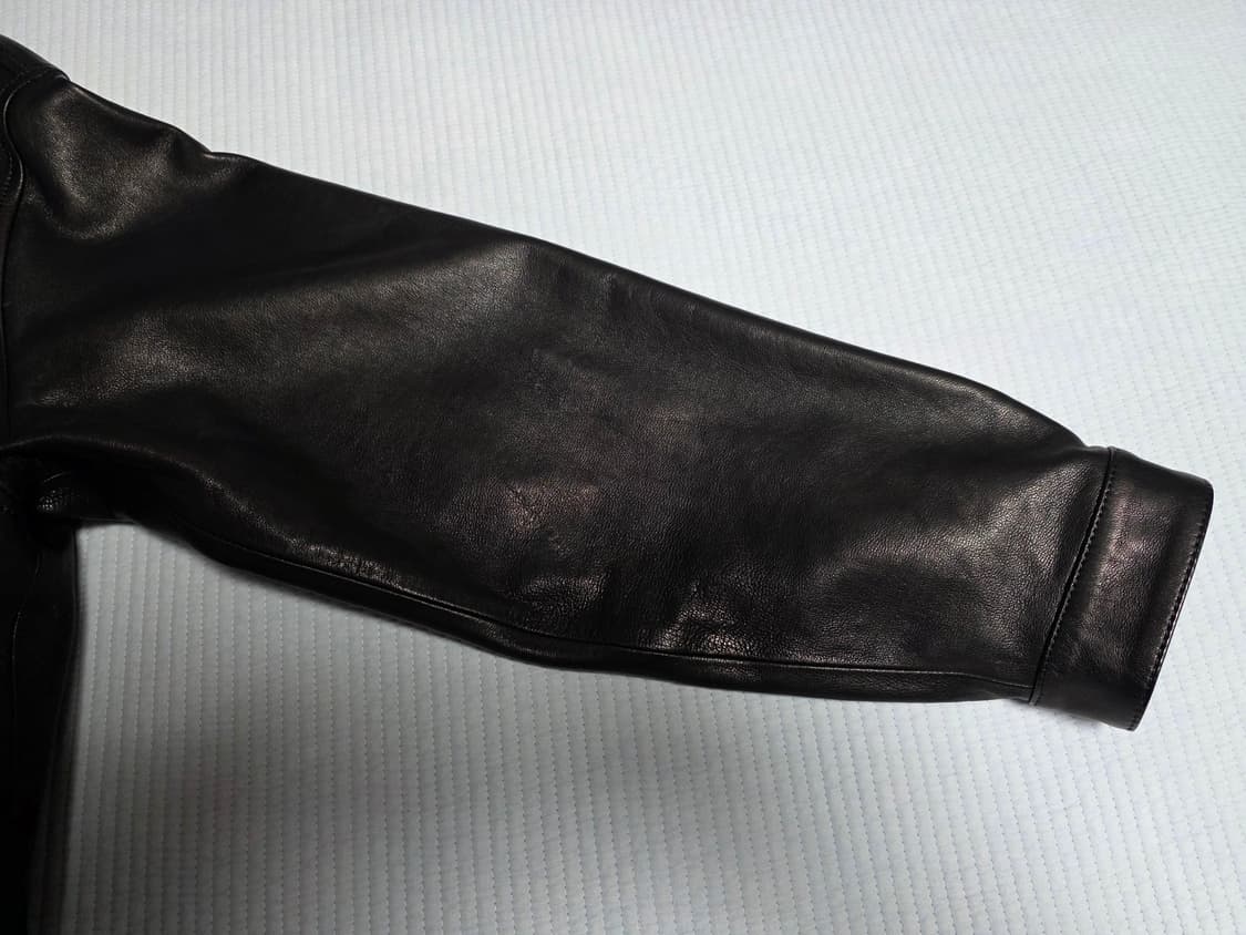 [2] 스테디에브리웨어 레더 블루종 자켓(블랙) 상품이미지4