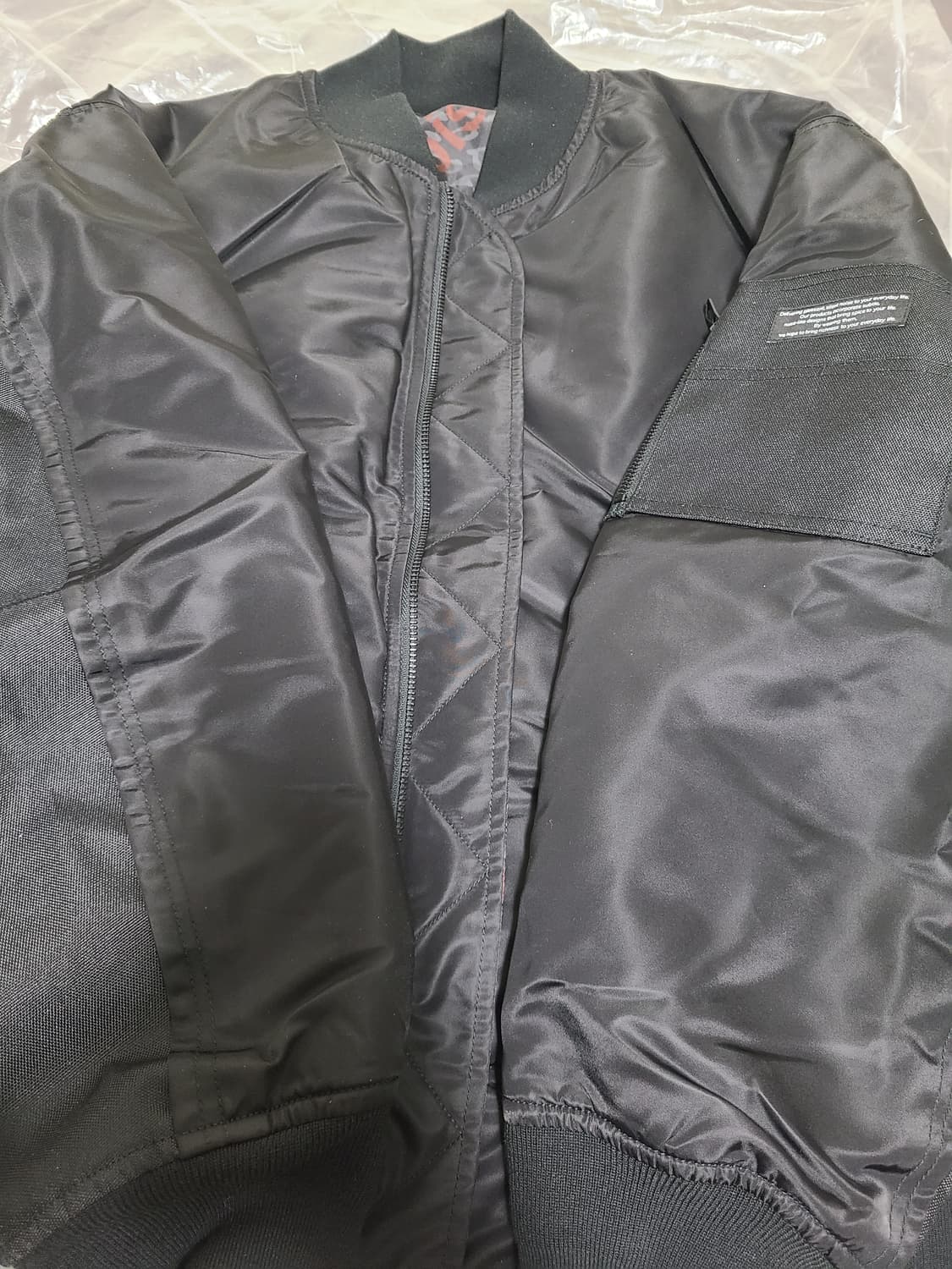 GU x 언더커버 리버시블 블루종 ma1 (블랙, M) 상품이미지6