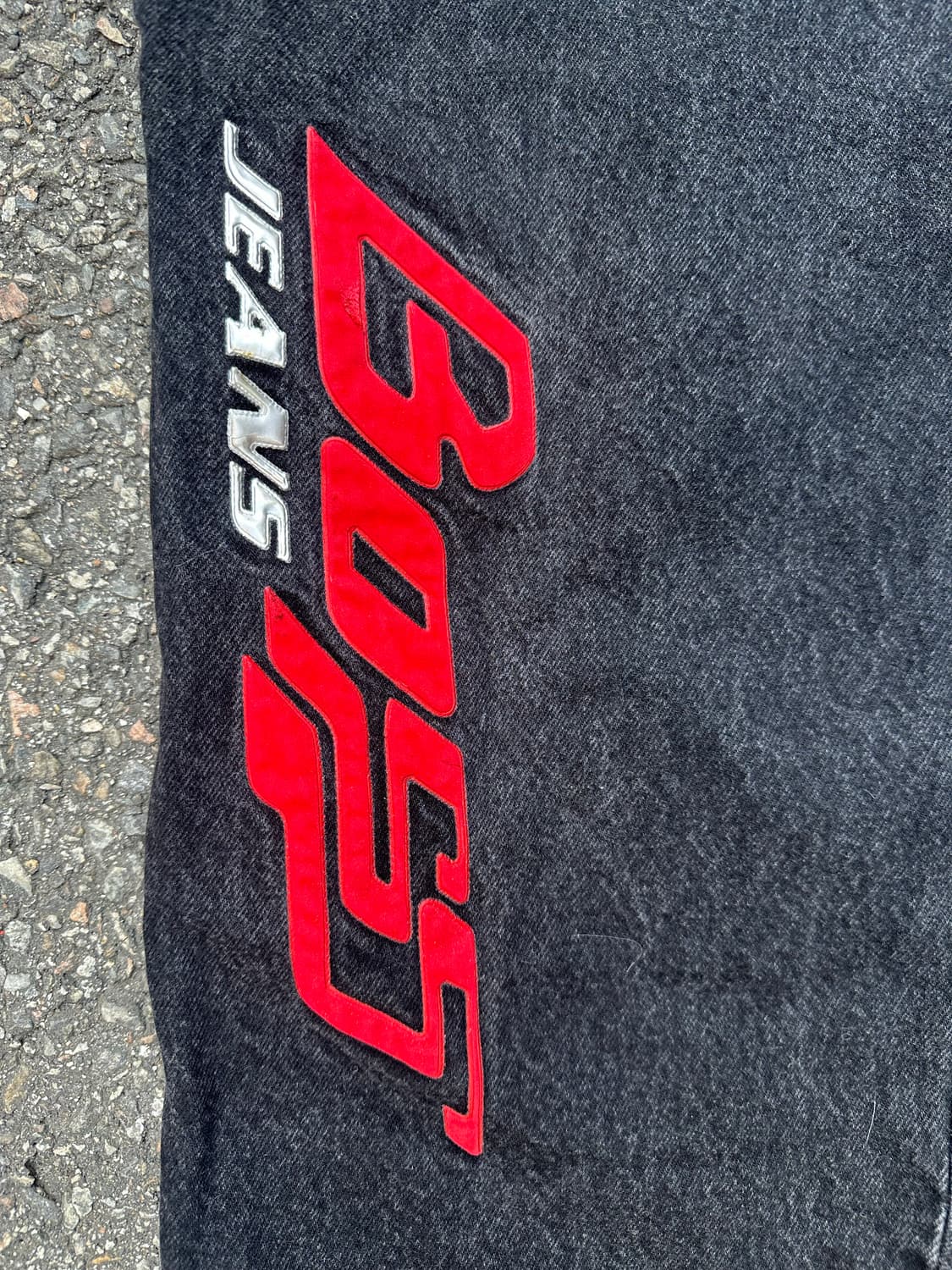 빈티지 90s Boss by I.G. Design 블랙 데님 팬츠 상품이미지2