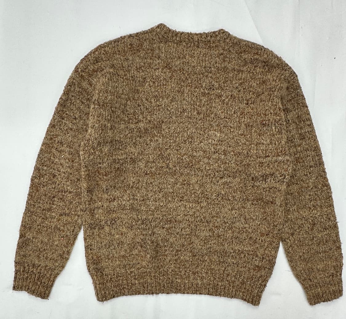 BACK NUMBER 오트밀 라운드 니트 가을 겨울 시티보이 그런지 상품이미지3